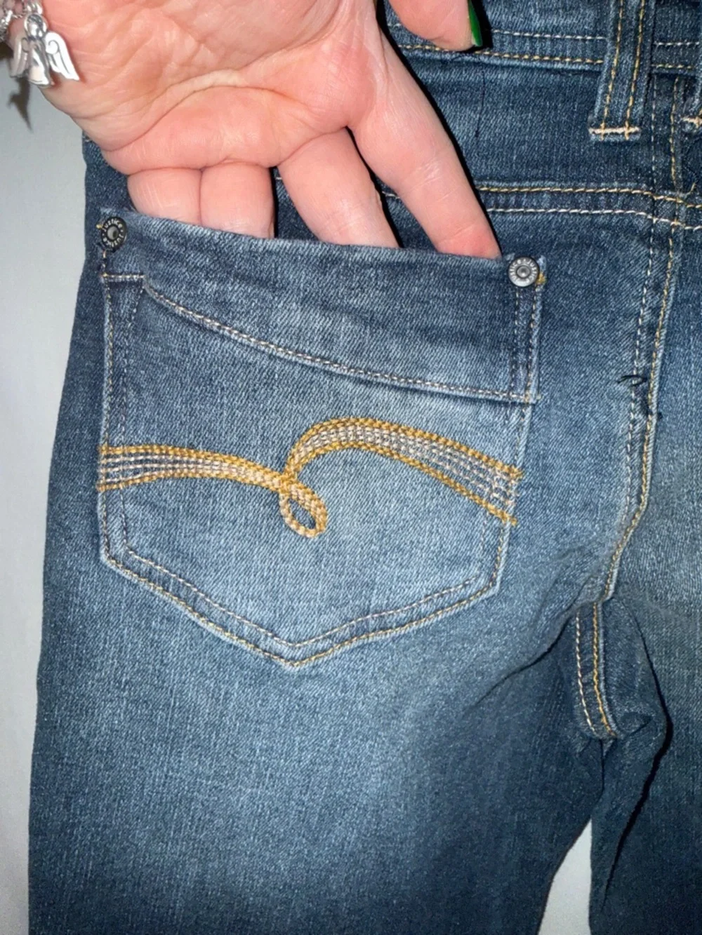 Justice Premium Jeans - Dark Blue Girls 101/2 jeans